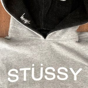 ⚡️REVERSIBLE Stüssy Grey/Charcoal Hoodie